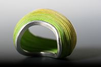 Tinted Paper Silver Ring