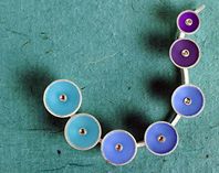 Colour pods brooch