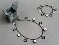 Pod Ball Chain with Squares Bracelet