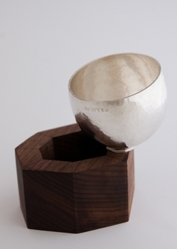 Malin Winberg bowl silver and wood