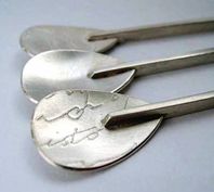 Selection of silver spoons.