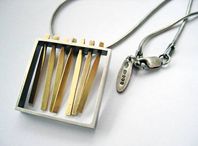 Silver and 18ct gold small fringe snake chain