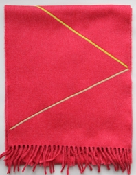 'Ribbon' collection, Angor wool scarves - Pomegranate