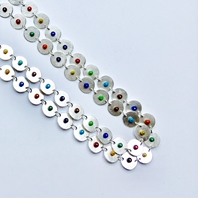 Multi-Colour Disk Necklace