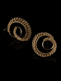 DNA 18ct Gold Studs