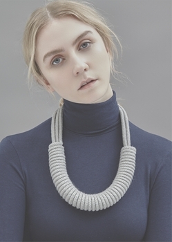 Eleanor Bolton grey multi strand necklace