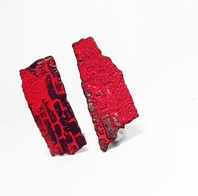 Han-Chieh Chuang Red Brick earring