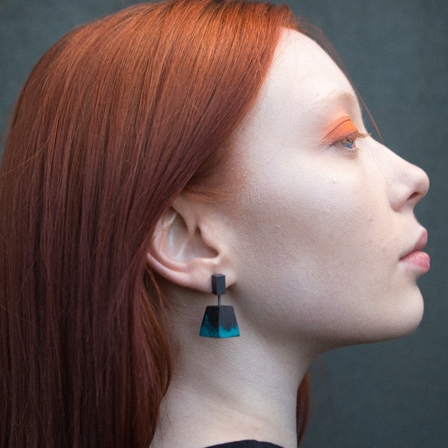 Hayley Grafflin pyramid earrings