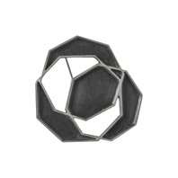 octagonal disarray brooch