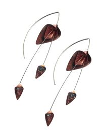 Red Copper Earrings