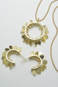 Fiona DeMarco Spike small hoop earrings & pendant