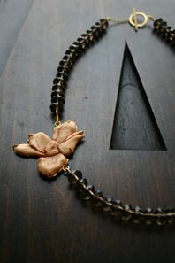 Anemone Carved Necklace...