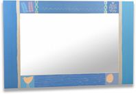 Handmade wooden mirror.