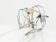 'Butterfly Effect' Silver and Gold Cuff