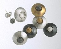 Large round detachable snowdrop stud earrings