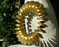 Forged brass spiral armpiece
