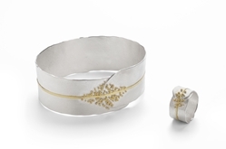 granulated cuff and ring