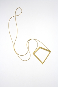 Pendant: Gold-plated silver