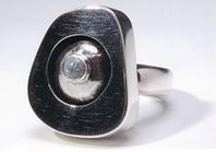 Silver and Opal Ring