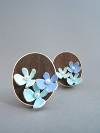 Ebony Garden Brooches