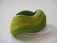 Tinted Paper Silver Brooch