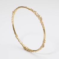Encrusted Gold Bangle