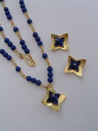 18ct Gold Necklace and Earrings