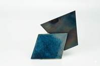 Resin, Steel & Silver Brooch