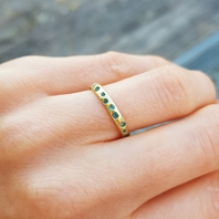 18ct Yellow Gold set with Tourmalines