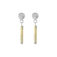 'posh pipes' drop earrings