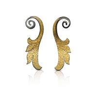 Acanthus scroll earrings