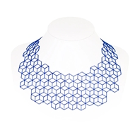Blue Rhombi Necklace