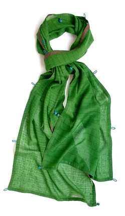Ekta Kaul green scarf