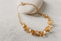 Statement Ribbon Loop Necklace