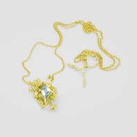 Floregeo Aquamarine Gold Necklace