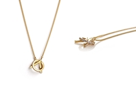 ONE Necklace with gemset edges