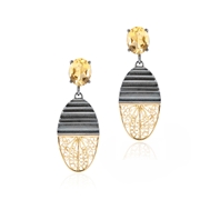 Black Preciouness Drop Earrings