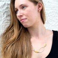 Necklace & 12 Sided Earrings