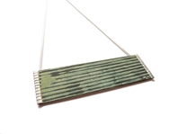 Large Green 'Railed' Pendant