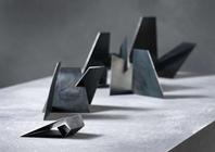 Fold ring and steel sculptures