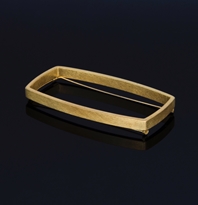 Rectangle brooch - "Curved Curves series"