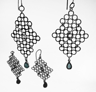 silver chain earrings