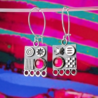 3D Symbols Earrings